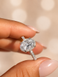 2.00 Carat Oval Cut Halo Pave Diamond Ring