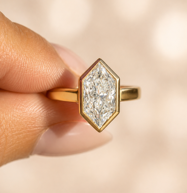 2.50 Carat Marquise Cut Vintage Inspired Diamond Ring