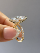5.67 Carat Marquise Hidden Halo Diamond Ring