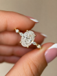 2.62 Carat Oval Cut Diamond Engagement Ring