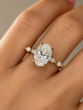 2.62 Carat Oval Cut Diamond Engagement Ring