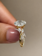 2.62 Carat Oval Cut Diamond Engagement Ring
