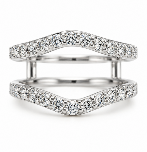 Marlena 1.16 Ct Round Diamond Ring Guard