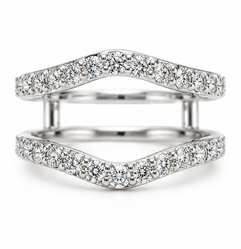 Marlena 1.16 Ct Round Diamond Ring Guard