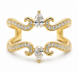 Gabby 0.57  Ct Round Diamond Ring Guard