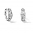 1.00 Carat Round Diamond Hoop Earrings