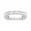 2.00 Carats  Platinum Emerald Cut  Diamond Band