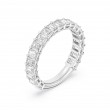 2.00 Carats  Platinum Emerald Cut  Diamond Band
