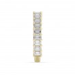 2.00 Carats 18K Gold Emerald Cut  Diamond Band