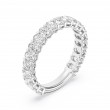 2.00  Carats Platinum Oval Diamond Wedding Band