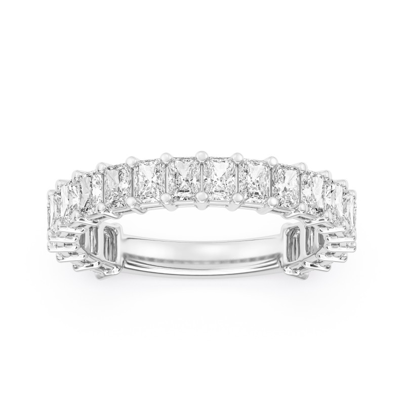 2.00 Carats  Platinum Radiant Cut Diamond Band