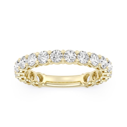 2.00 Carats 18K Gold Round  Diamond Band