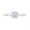18K White Gold Semi Mount Engagement Ring