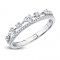 14K White Gold Double Diamond Ring