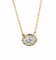 0.50 Carat Oval Lab Grown Diamond Vermeil Necklace
