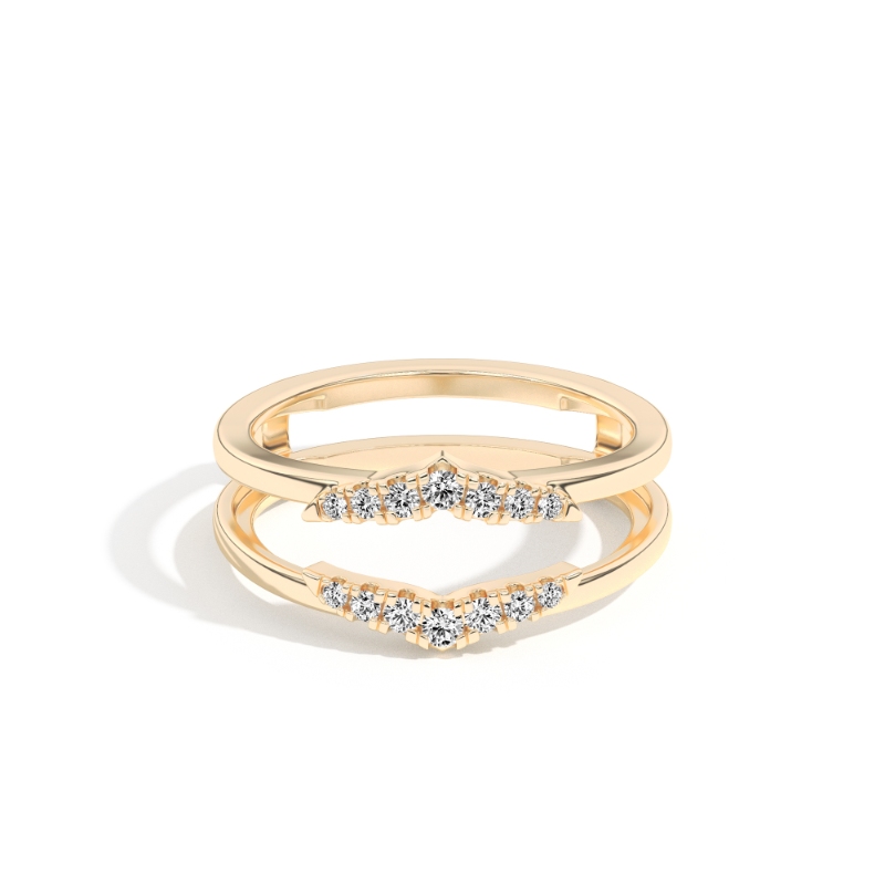 Isabella 0.19 Ct Round Diamond Ring Guard