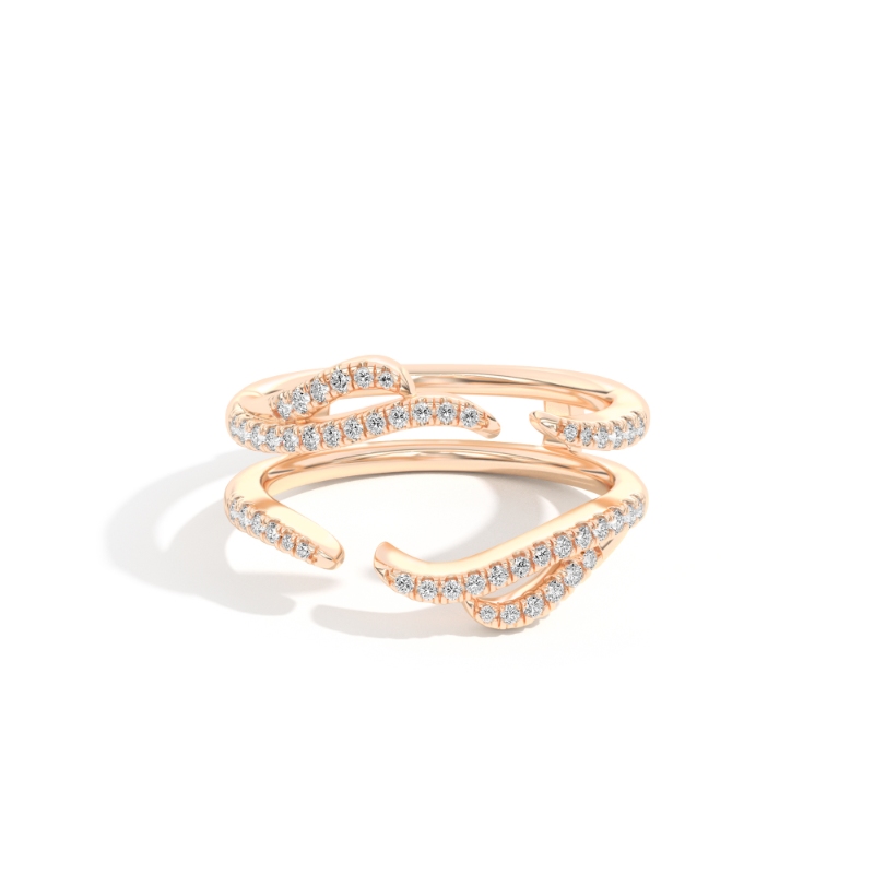 Penelope 0.33 Ct Round Diamond Ring Guard