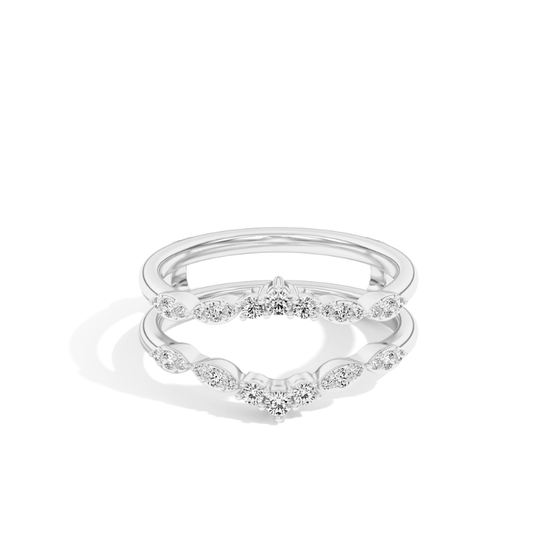 Valentina 0.32 Ct Round Diamond Ring Guard