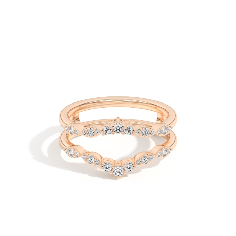 Valentina 0.32 Ct Round Diamond Ring Guard