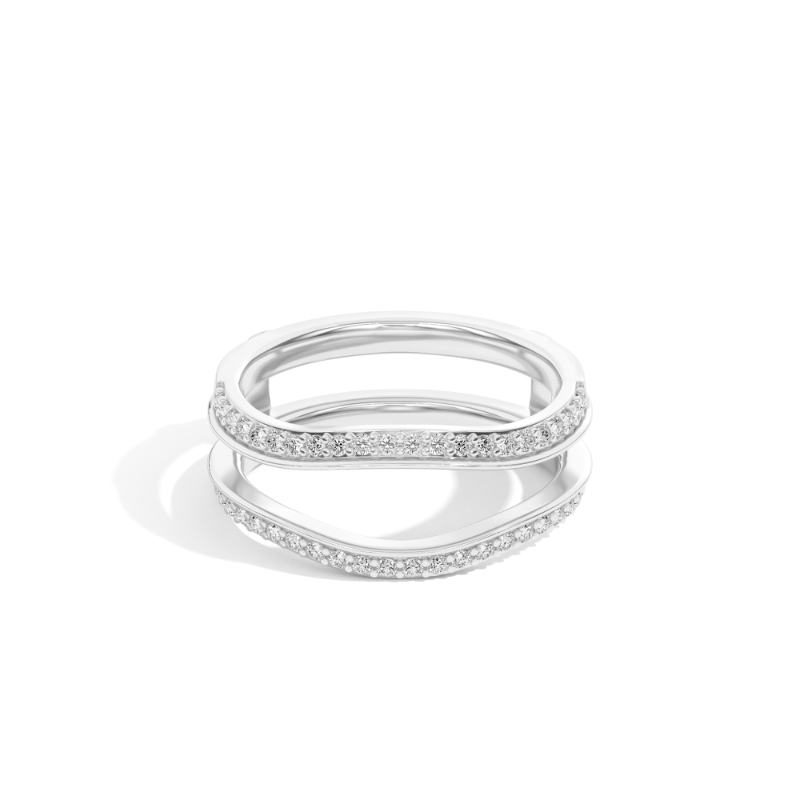 Aurora 0.31 Ct Round Diamond Ring Guard