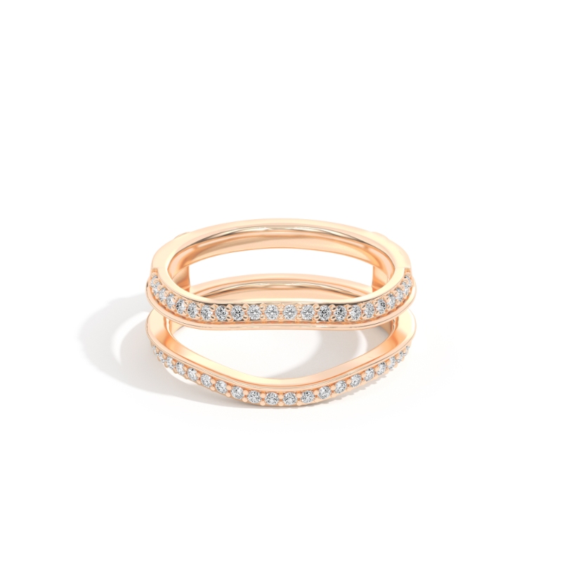 Aurora 0.31 Ct Round Diamond Ring Guard