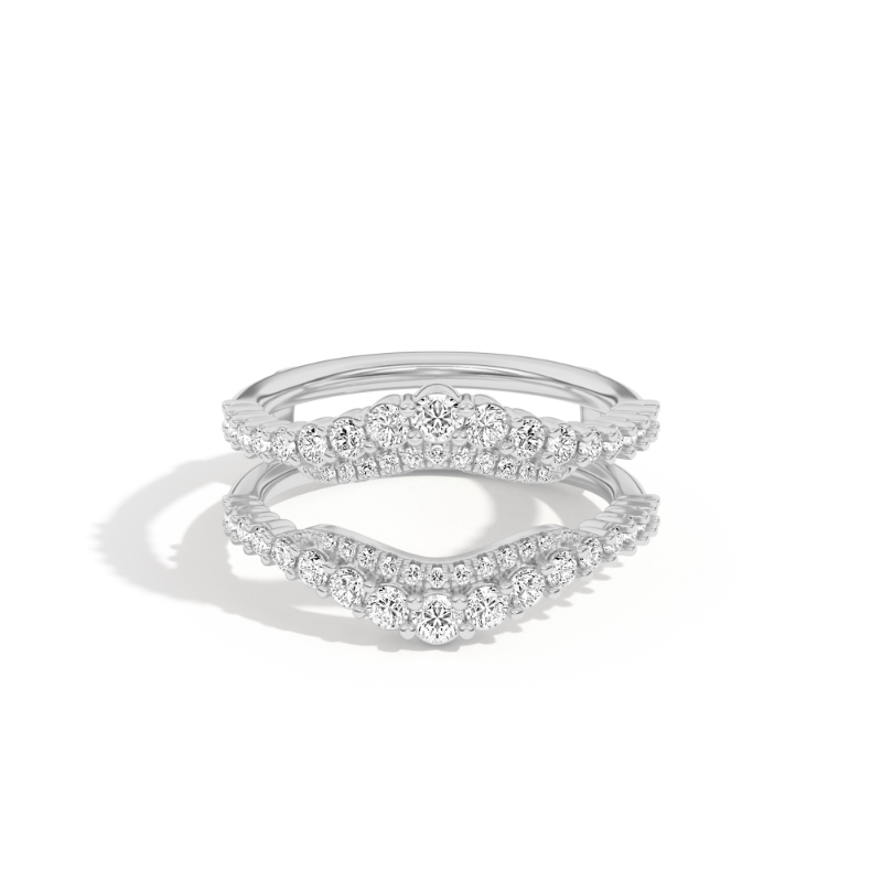 Selene 0.84 Ct Round Diamond Ring Guard