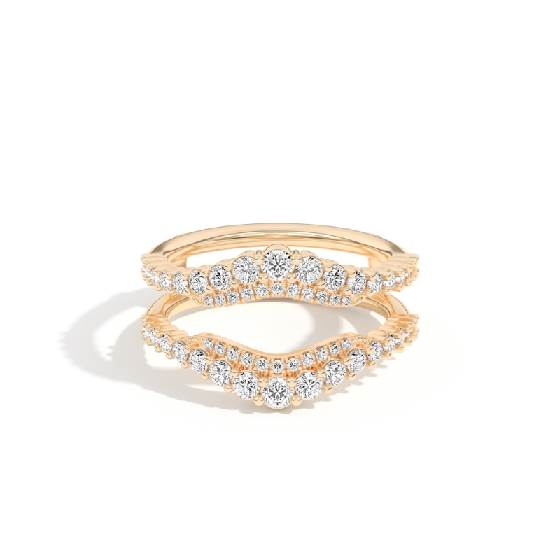 Selene 0.84 Ct Round Diamond Ring Guard