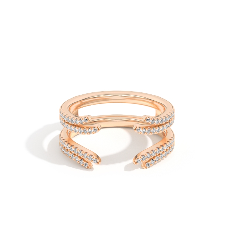 Jade 0.32 Ct Round Diamond Ring Guard