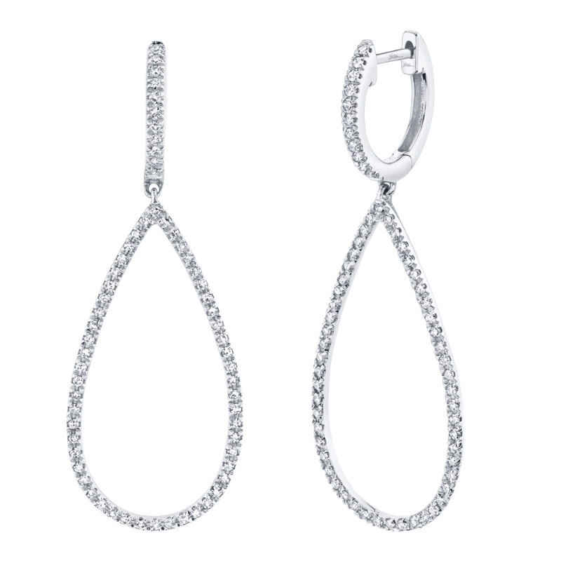 0.40ct 14k White Gold Diamond Earrings