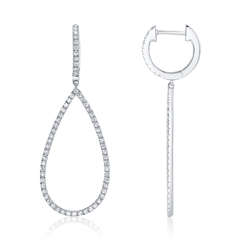 0.40ct 14k White Gold Diamond Earrings