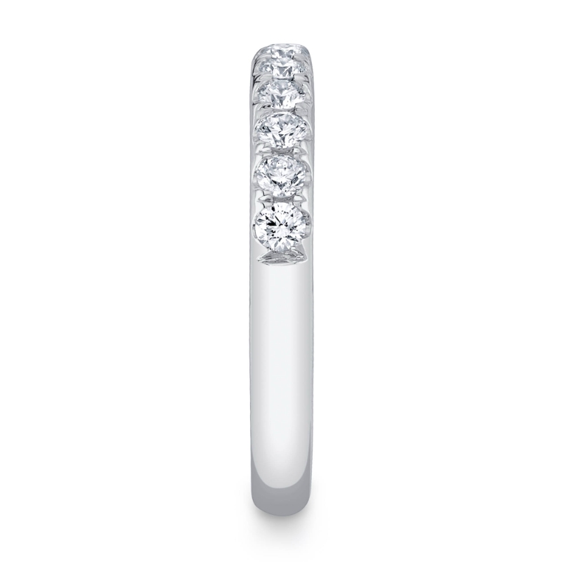 0.55Ct 14K White Gold Diamond Lady's Band Size 8