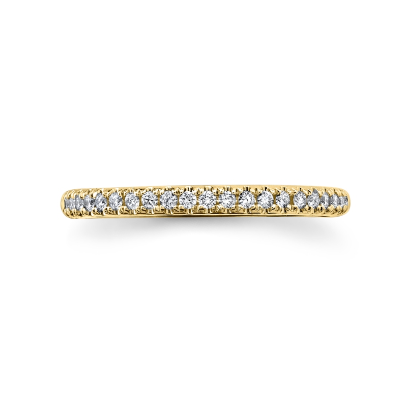 0.18Ct 14K Yellow Gold Diamond Lady's Band