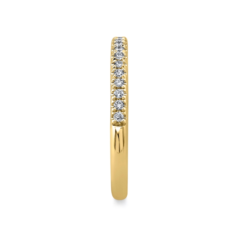 0.18Ct 14K Yellow Gold Diamond Lady's Band