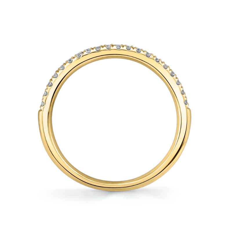 0.18Ct 14K Yellow Gold Diamond Lady's Band