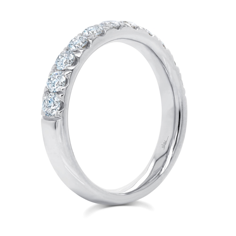 0.90Ct 14K White Gold Diamond Lady's Band