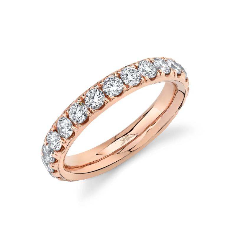 2.00Ct 14K Rose Gold Diamond Eternity Band Sz 7