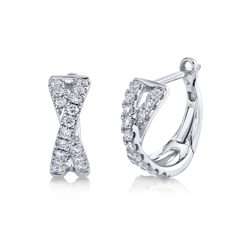 0.40Ct Diamond Huggie Earrings