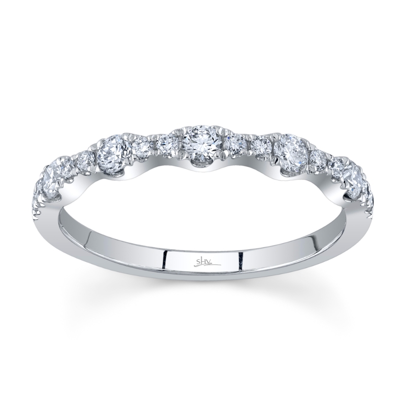 0.40Ct 14K White Gold Diamond Lady's Band