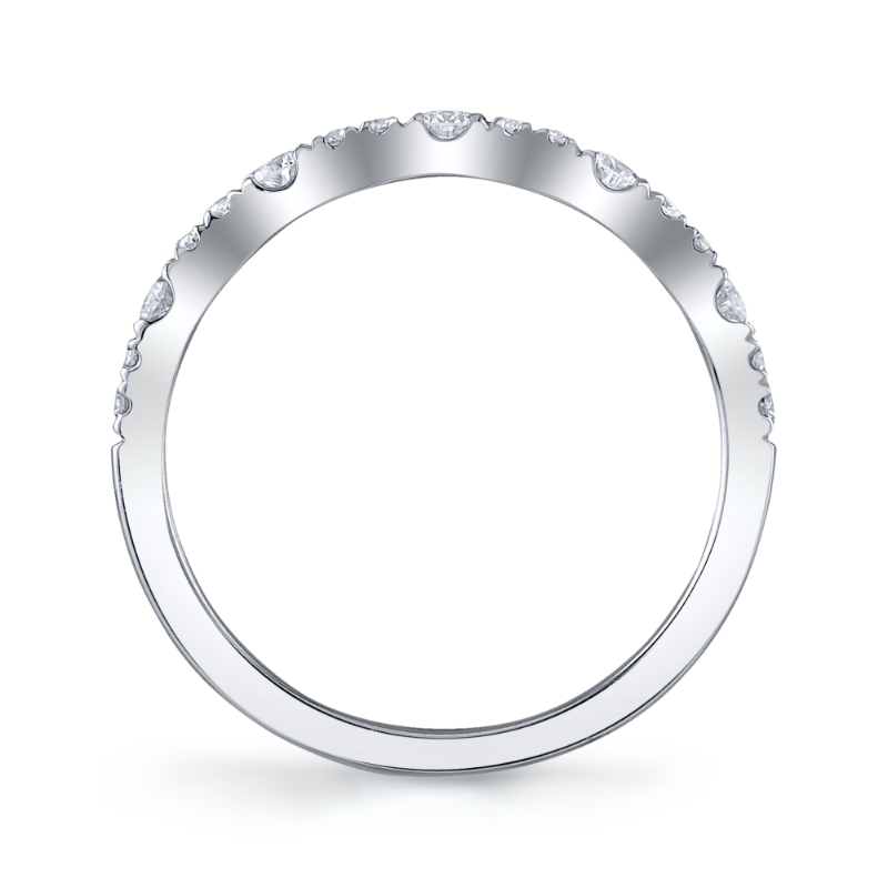 0.40Ct 14K White Gold Diamond Lady's Band