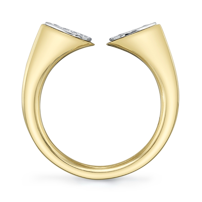0.19Ct 14K2T Y/W Diamond Pave Ring