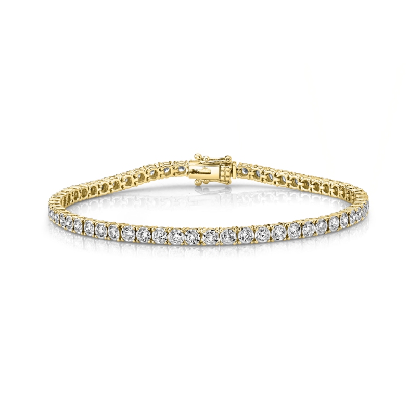 2.02Ct 14K Yellow Gold Diamond Tennis Bracelet