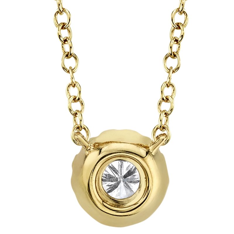 0.14Ct 14K Yellow Gold Diamond Necklace