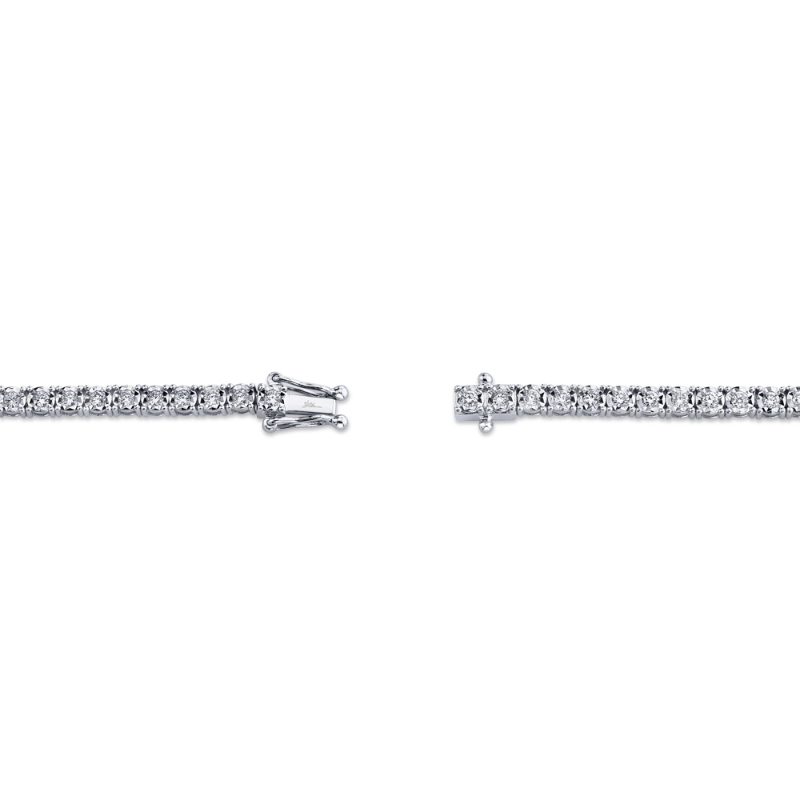 1.00Ct 14K White Gold Diamond Tennis Bracelet