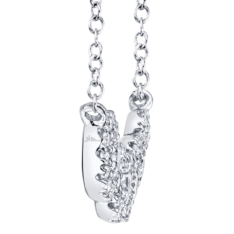 0.53Ct 14K White Gold Diamond Necklace
