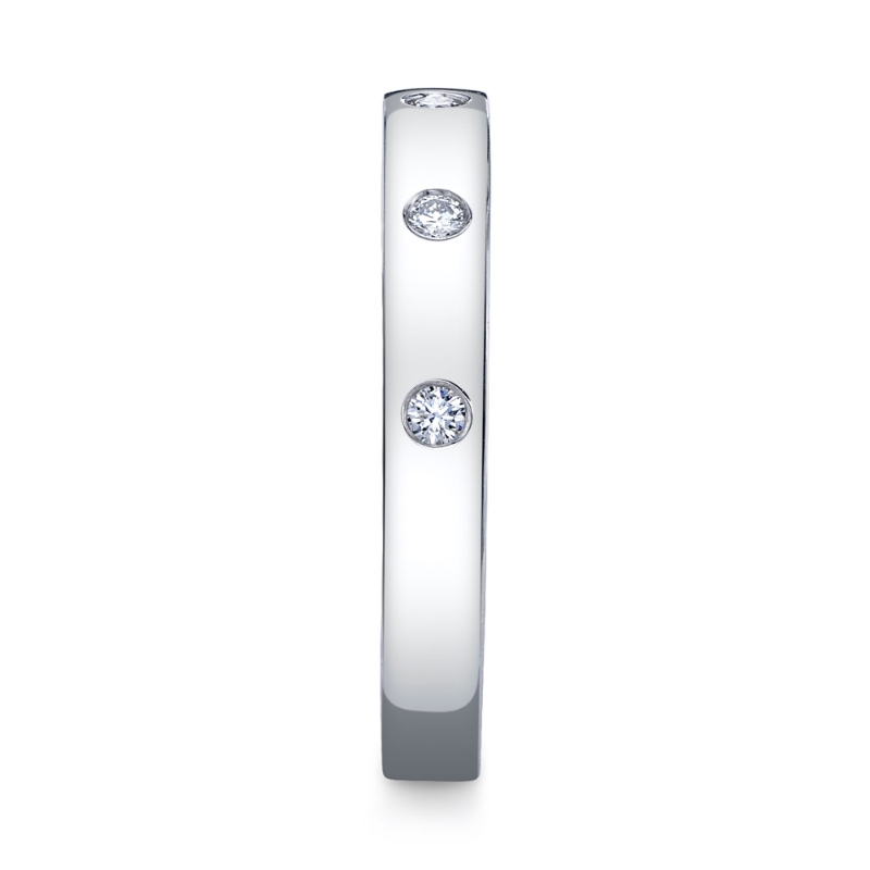 0.09Ct 14K White Gold Diamond Lady's Band