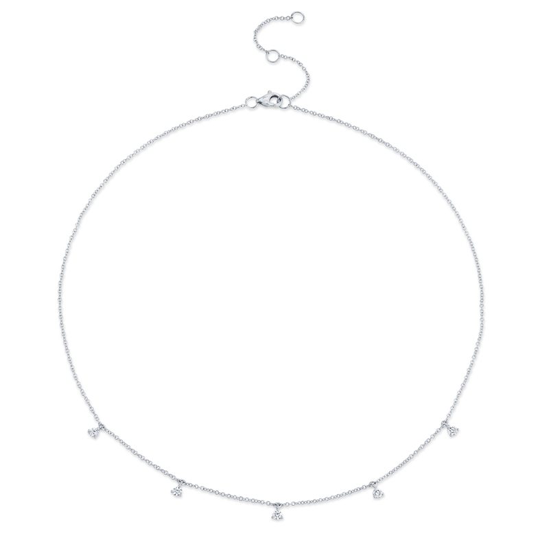 0.30Ct 14K White Gold Diamond Necklace