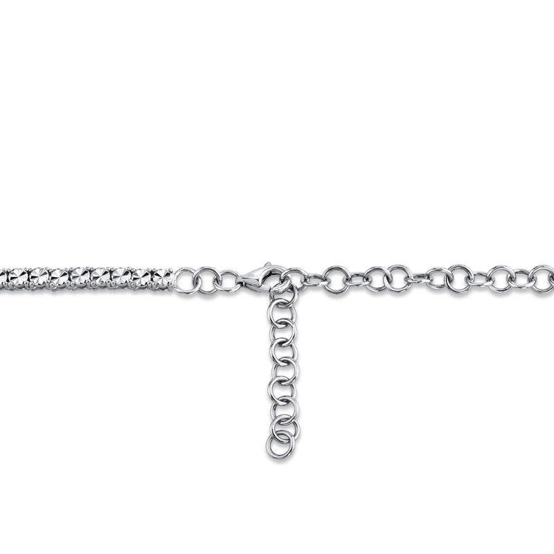 0.95Ct 14K White Gold Diamond Tennis Necklace