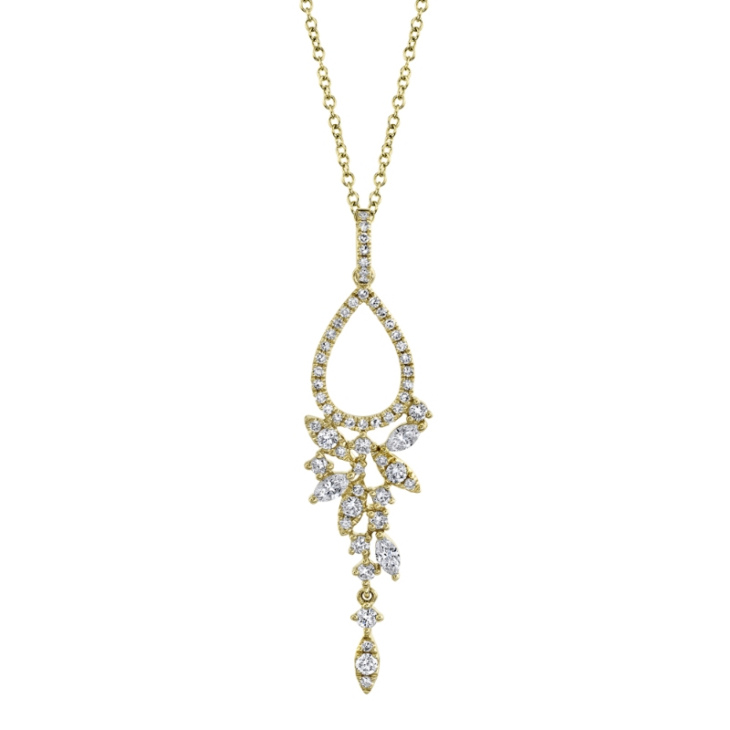 0.50Ct 14K Yellow Gold Diamond Necklace