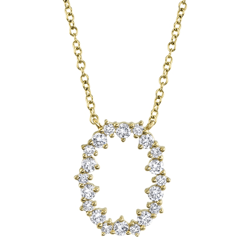 0.36Ct 14K Yellow Gold Diamond Necklace