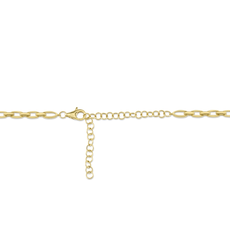 0.74Ct 14K Yellow Gold Diamond Link Necklace